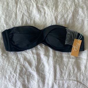 Bandeau swim suite top